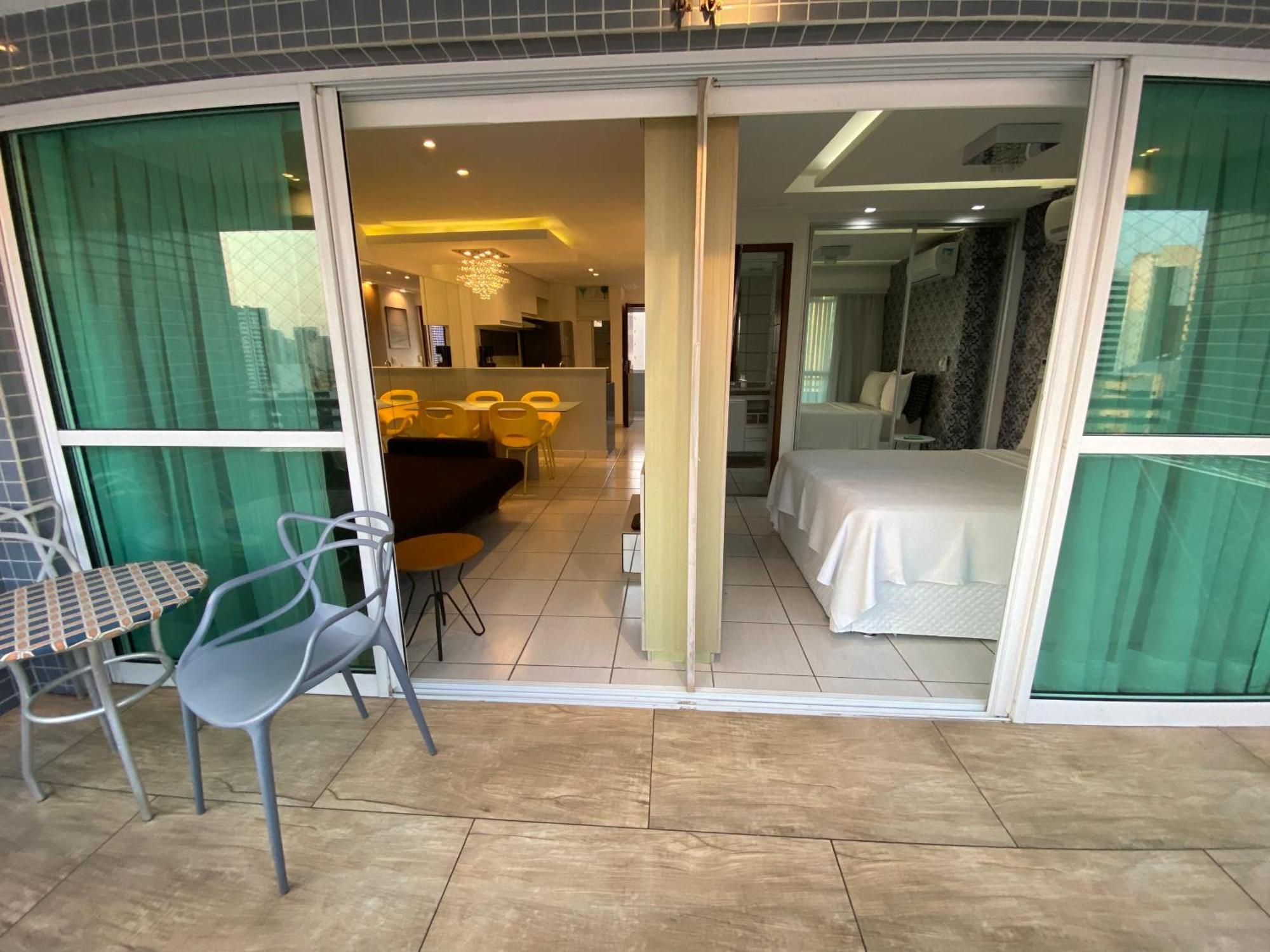 Apartamento 17º Andar Beira Mar Com 2 Quartos ฟอร์ตาเลซา ภายนอก รูปภาพ