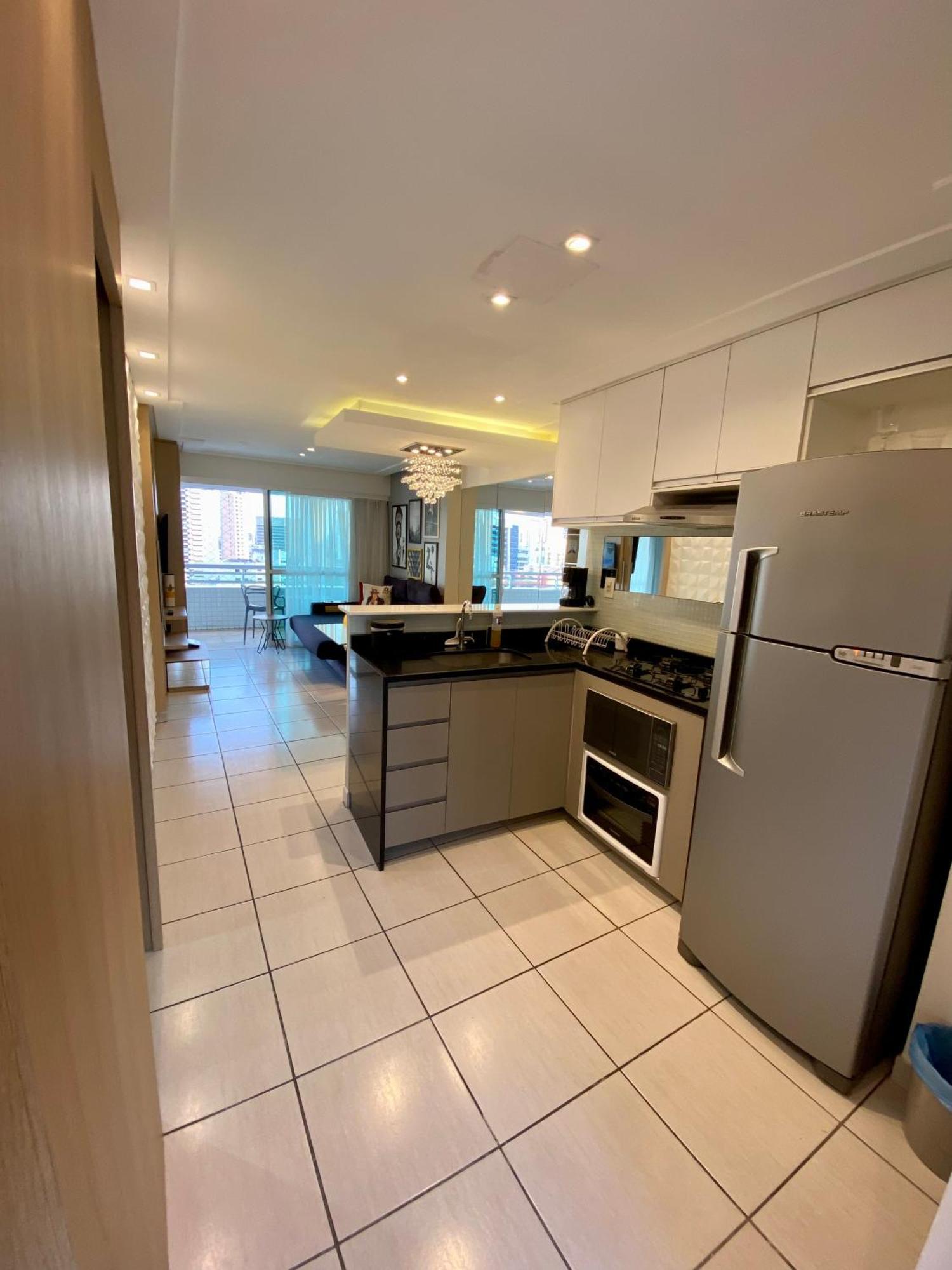 Apartamento 17º Andar Beira Mar Com 2 Quartos ฟอร์ตาเลซา ภายนอก รูปภาพ