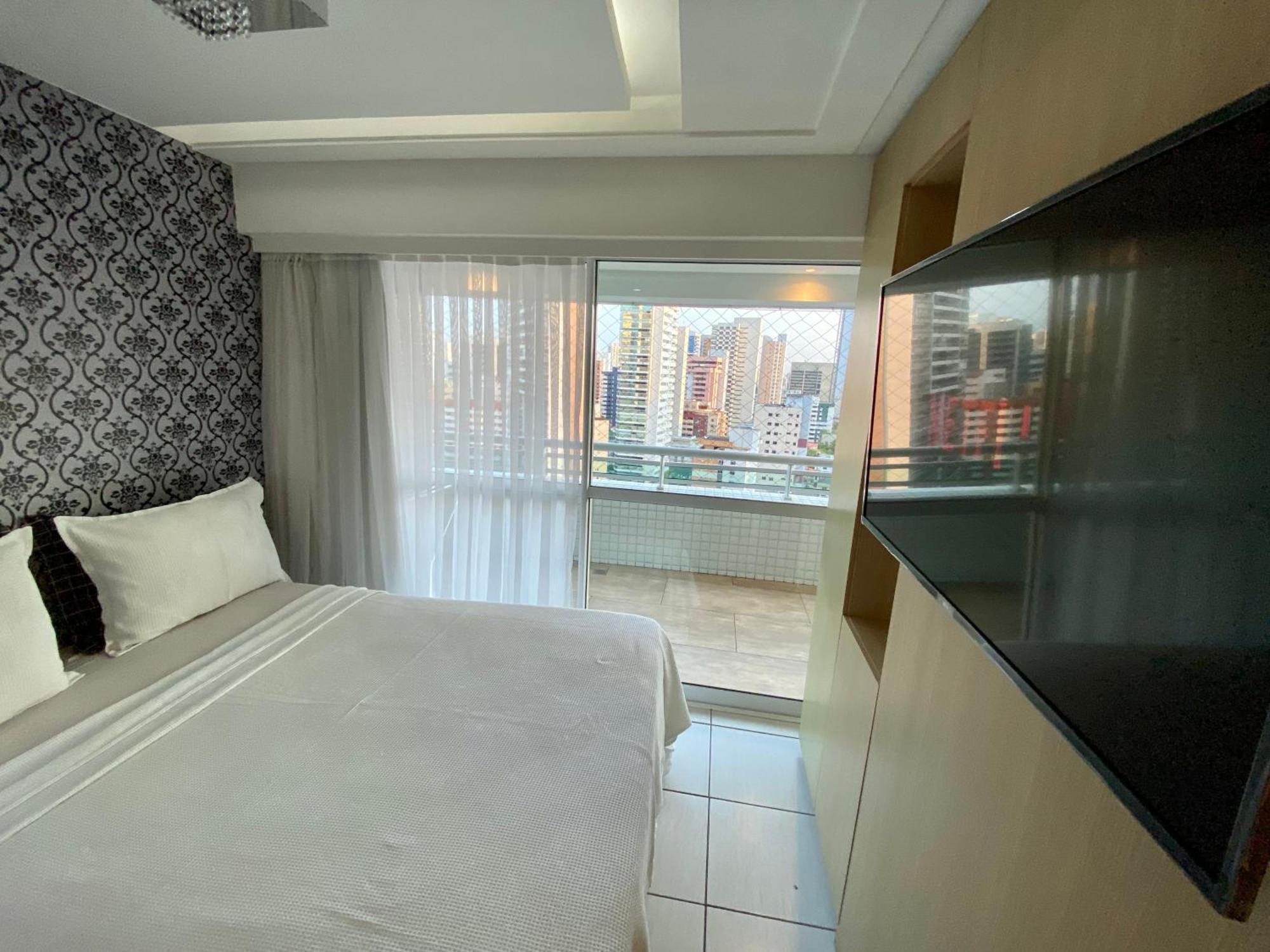 Apartamento 17º Andar Beira Mar Com 2 Quartos ฟอร์ตาเลซา ภายนอก รูปภาพ
