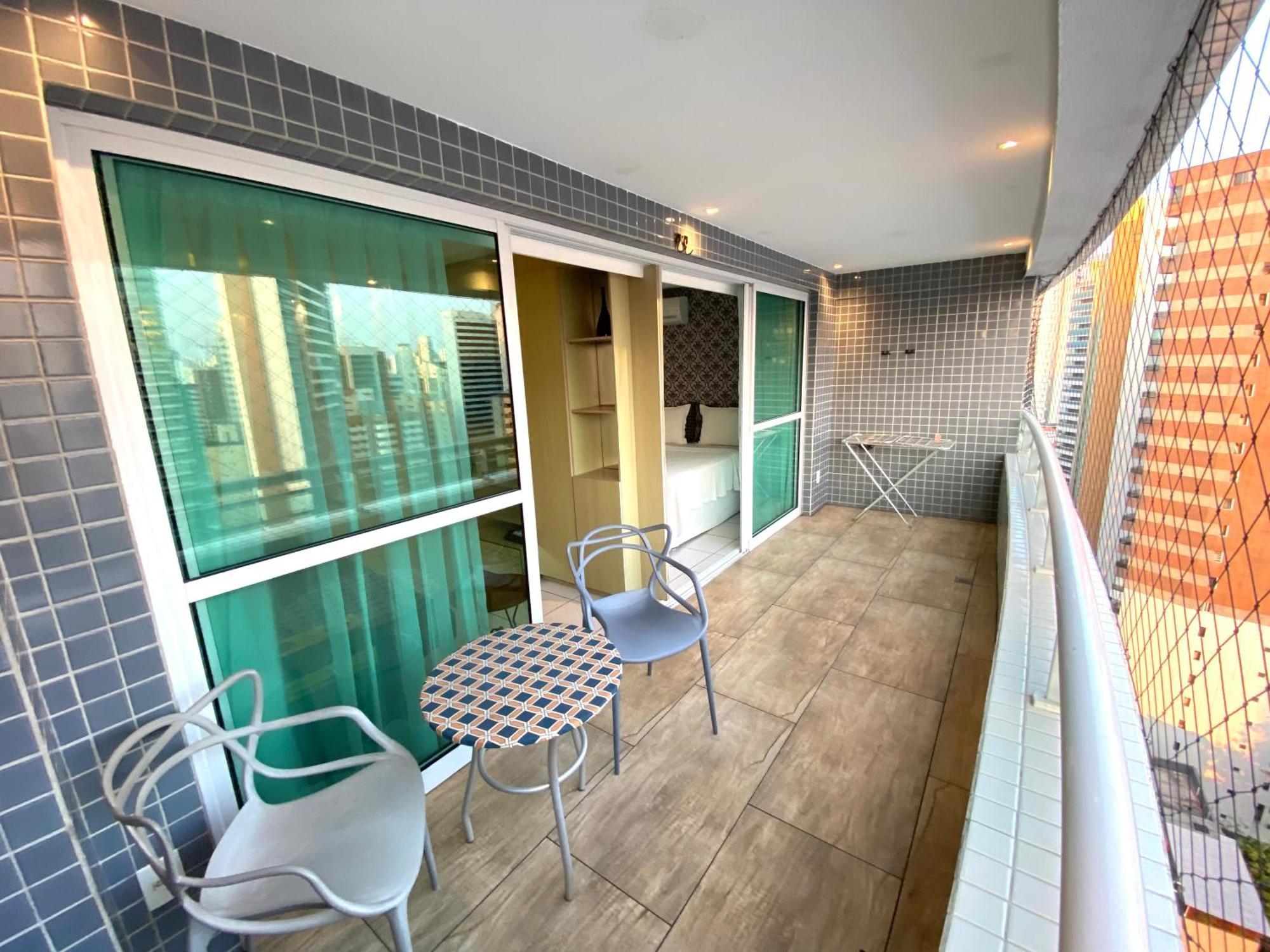 Apartamento 17º Andar Beira Mar Com 2 Quartos ฟอร์ตาเลซา ภายนอก รูปภาพ