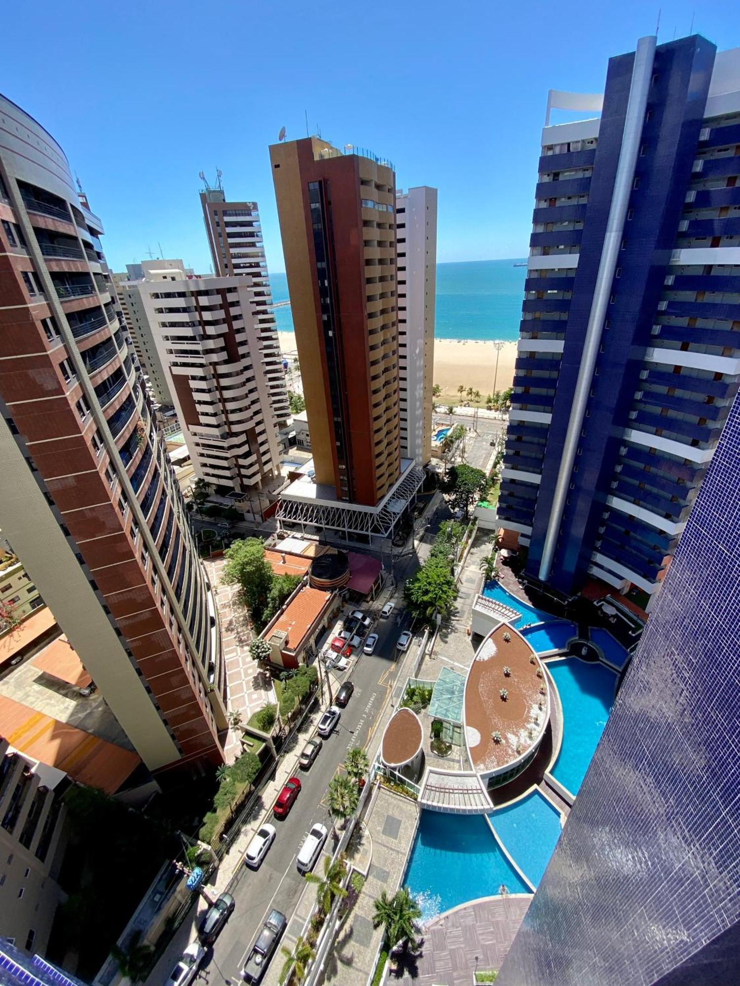 Apartamento 17º Andar Beira Mar Com 2 Quartos ฟอร์ตาเลซา ภายนอก รูปภาพ