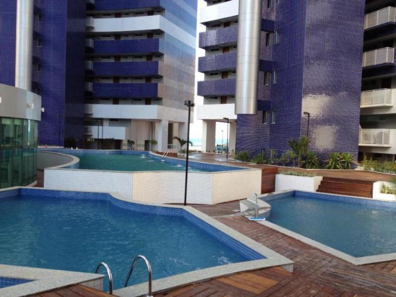 Apartamento 17º Andar Beira Mar Com 2 Quartos ฟอร์ตาเลซา ห้อง รูปภาพ